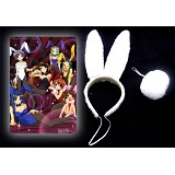 Haruhi Cosplay rabbit ears and tail