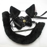 Cat earing & bow tie & tail