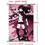 Black rock shooter anime wallscroll