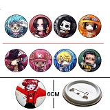 One piece anime Badges(8 a set)