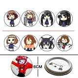 K-ON anime Badges(8 a set)