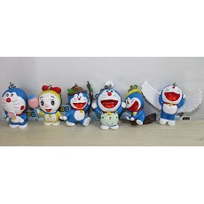 Doraemon anime key chains(6 a set)