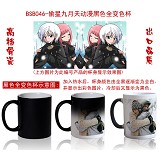 Star stealing girl anime hot and cold color cup