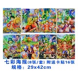 One piece anime posters(8pcs a set)