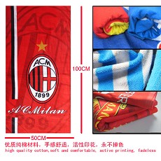 Ac Milan football team cotton towel