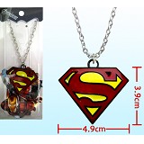 Superman logo necklace