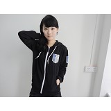 Attack on Titan anime long sleeve hoodie(black)