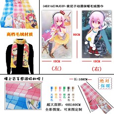 Super Sonico anime scarf (48X160)WJ039