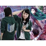Attack on Titan anime long sleeve hoodie(green)