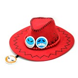 One Piece ACE anime cos hat(red)