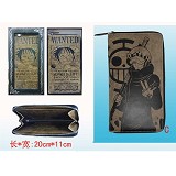 One Piece Law anime pu long wallet
