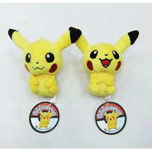 5inches Pikachu anime plush dolls(2pcs a set)