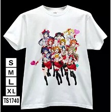 Love Live anime white t-shirt