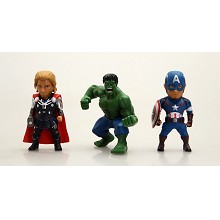 The Avengers anime figures set(3pcs a set)
