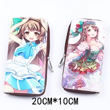 Love Live anime pu long wallet/purse