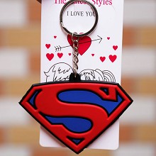 Super Man Frozen anime two-sided key chain