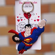 Super Man Frozen anime two-sided key chain