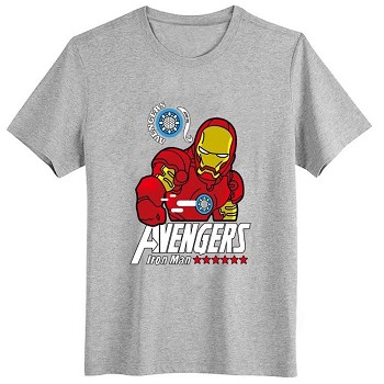 The Avengers Iron Man cotton gray t-shirt