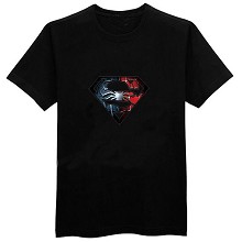 Super man cotton black t-shirt