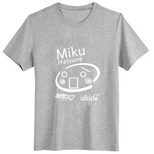 Hatsune Miku cotton luminous gray t-shirt