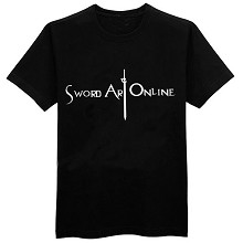 Sword Art Online cotton black t-shirt
