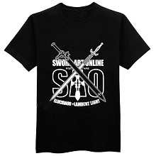 Sword Art Online cotton black t-shirt
