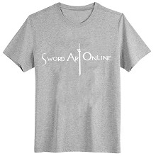 Sword Art Online gray cotton t-shirt