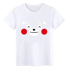 Kumamon cotton white t-shirt