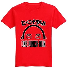 One Punch Man cotton red t-shirt