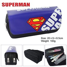 Super man multifunctional pen bag