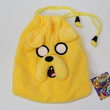 Adventure Time plush drawstring bag