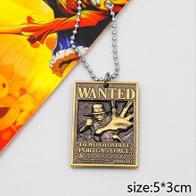 One Piece ACE wanted necklace
