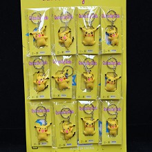 Pokemon pikachu key chains set(12pcs a set)
