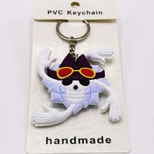 One Piece PVC two-sided key chain