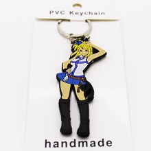 Fairy Tail PVC two-sided key chain