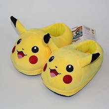 Pokemon Pikachu plush shoes slippers a pair(small)