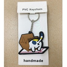 Neko Atsume two-sided key chain