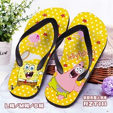 Spongebob shoes slippers a pair