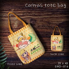Miss Kobayashi's Dragon Maid canvas shopping bag h...