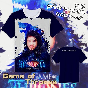 Game of Thrones short sleeve full print t-shirt