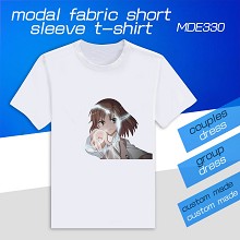 Toaru Kagaku no Rail modal fabric short sleeve t-shirt