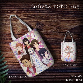 AnoHana canvas tote bag shopping bag