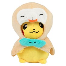 7inches Pokemon pikachu cos Rowlet plush doll