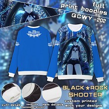 Black rock Shooter full print hoodies