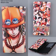  One Piece ACE long wallet 