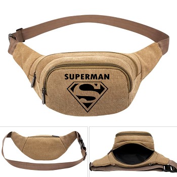 Super Man canvas pocket waist pack bag