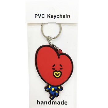 BTS two-sided key chain