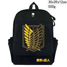 Attack on Titan canvas backpack bag