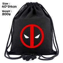 Deadpool drawstring backpack bag