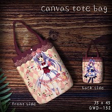 ALICE or ALICE canvas tote bag shopping bag